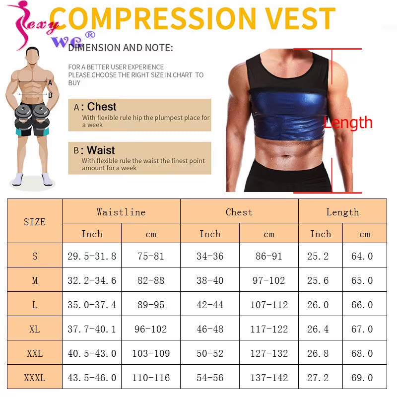 Sauna Waist Trimmer Belt for Men